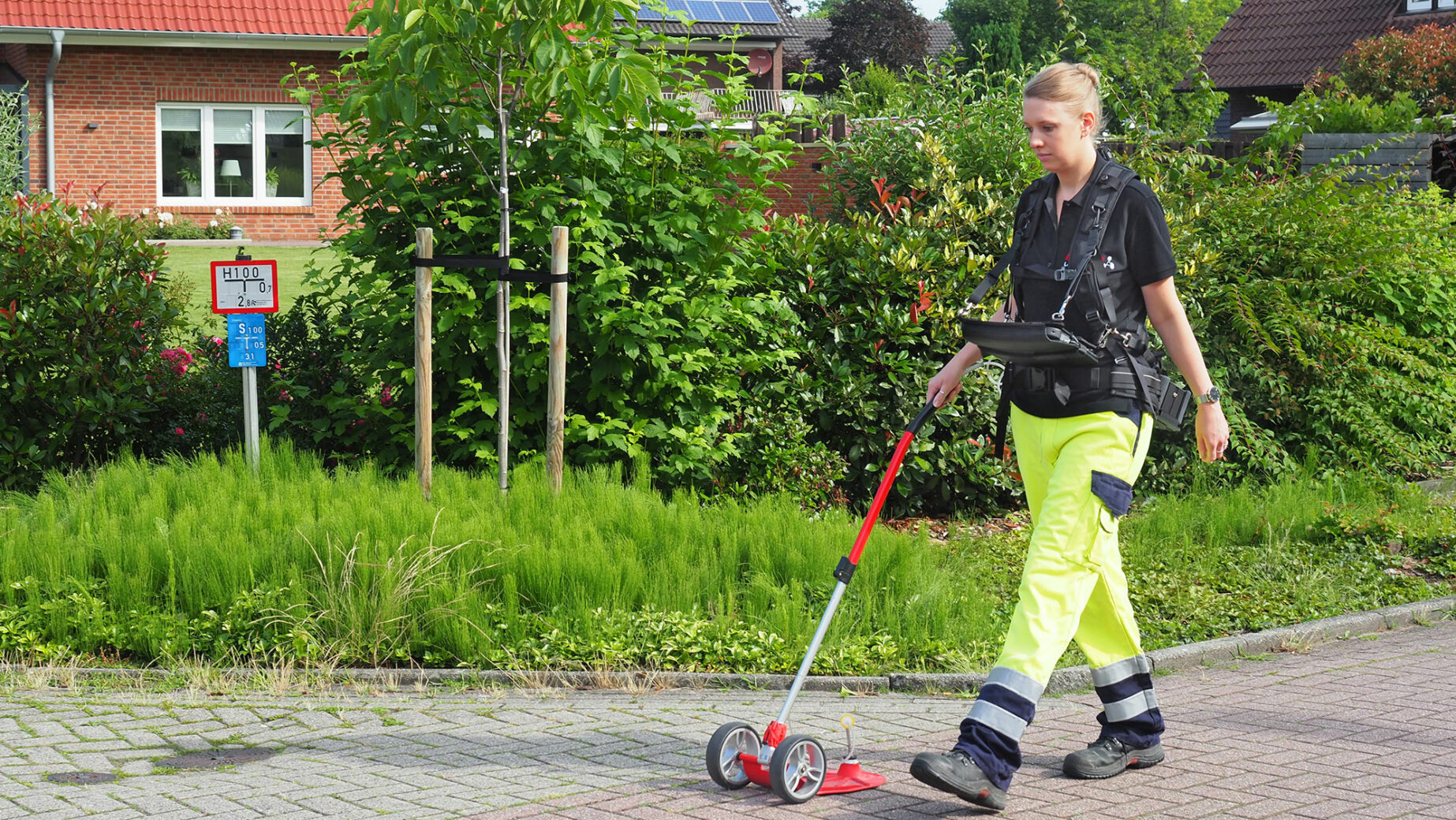 Gaslecksuche mit Teppichsonde Laser HUNTER Notebook