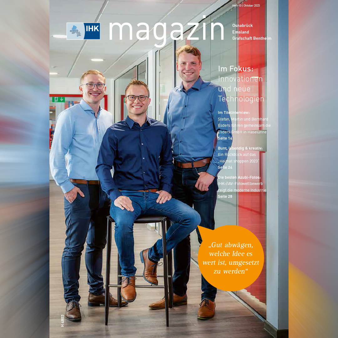 Interview for IHK magazine with the Esders brothers