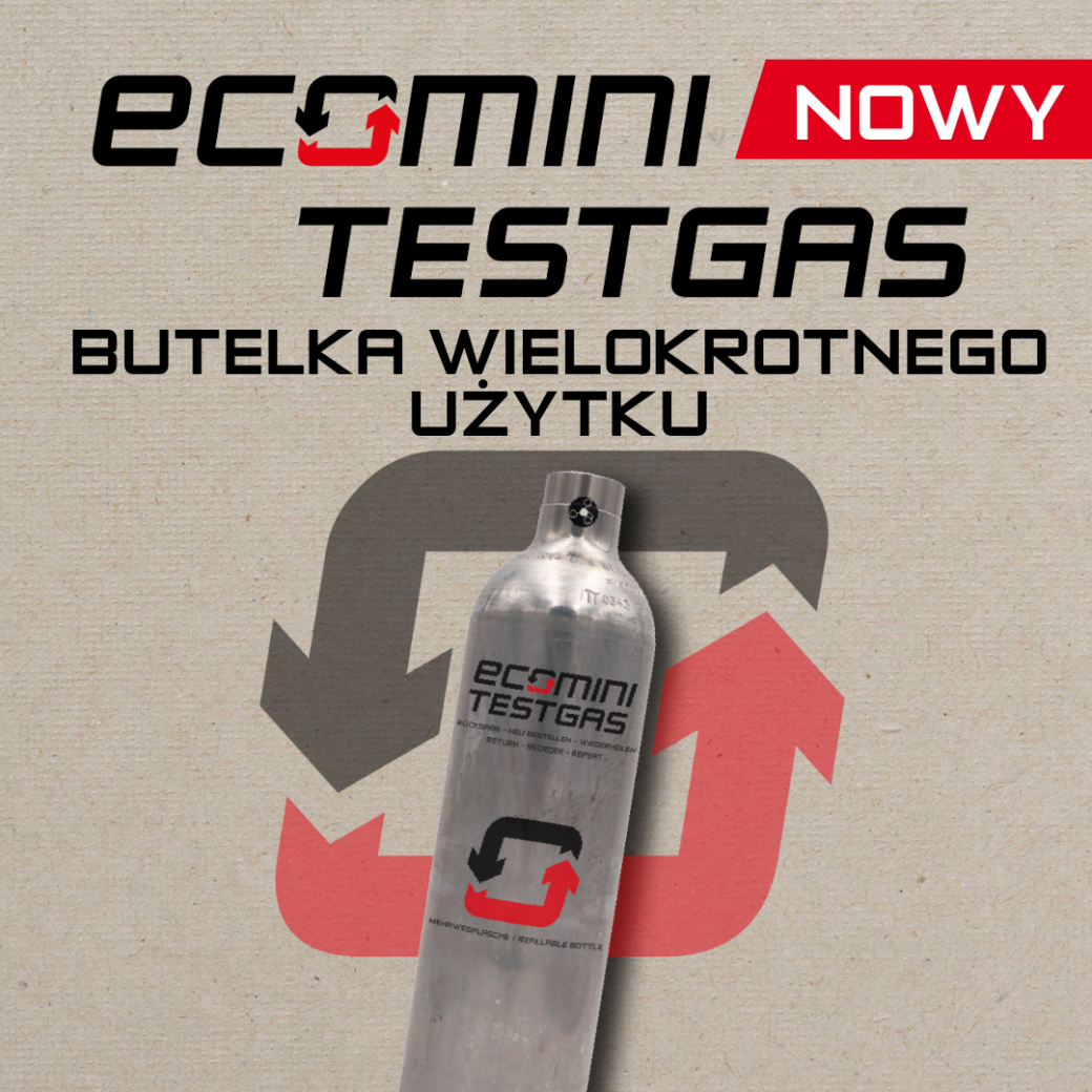 Ecomini Testgas butelka wielokrotnego użytku